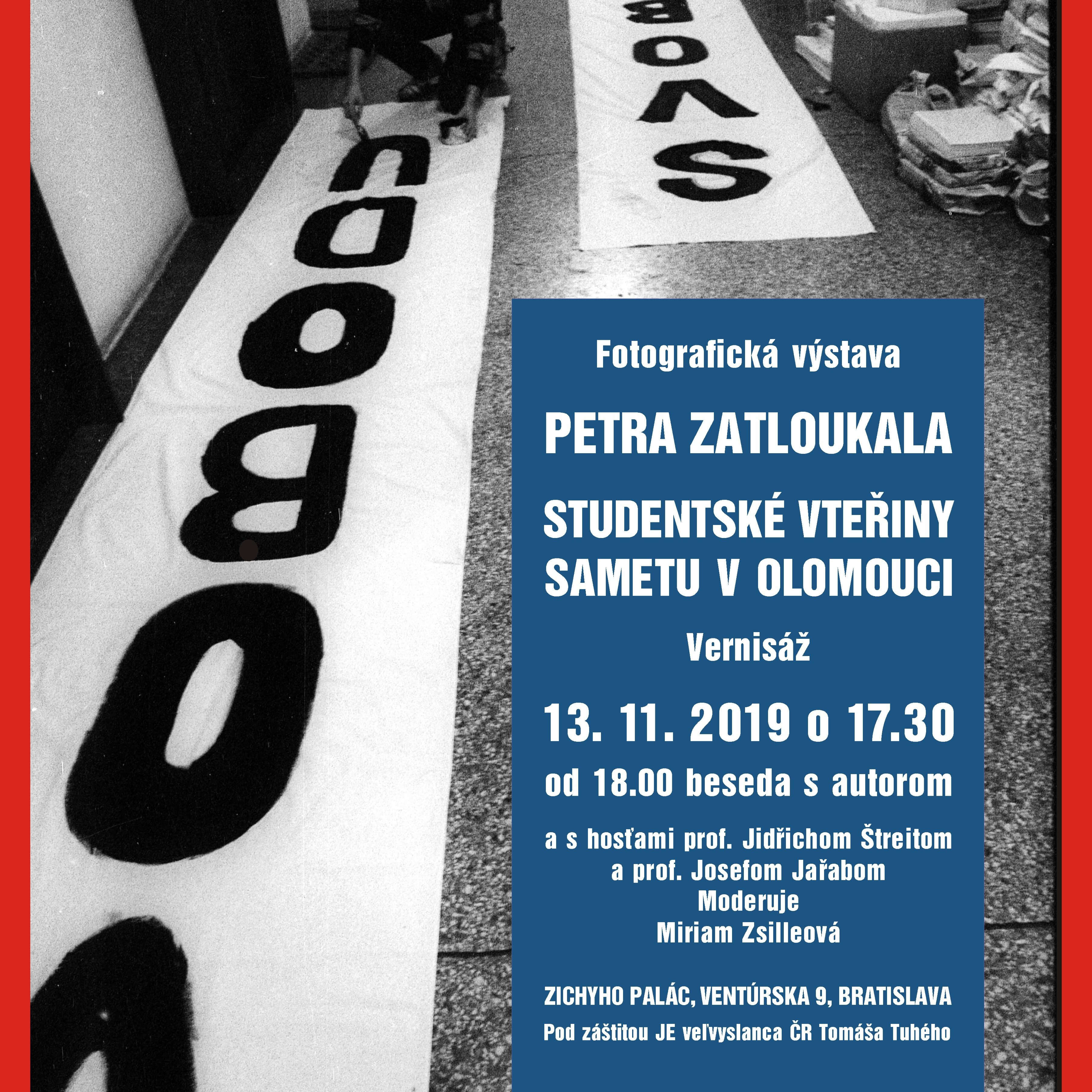Studentské vteřiny sametu v Olomouci – výstava a diskusia