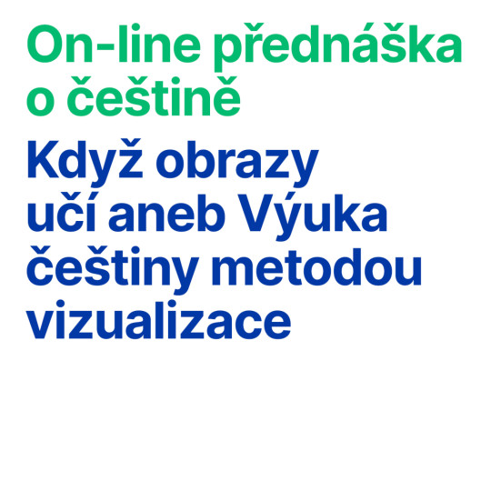 Online přednáška o češtině