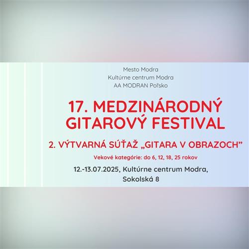 Štěpán Rak na mezinárodnom gitarovom festivale v Modre